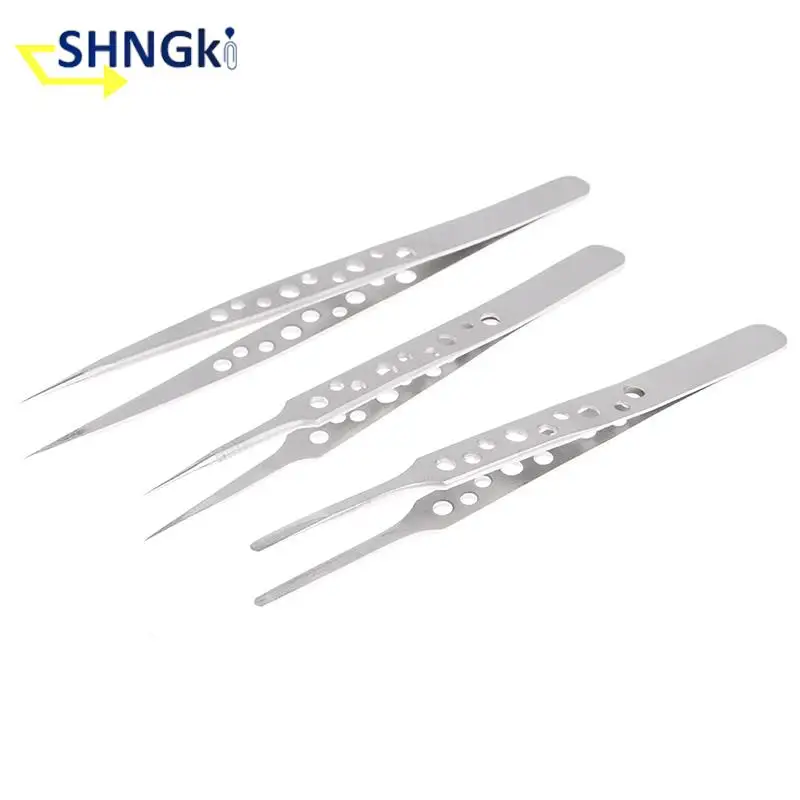 정밀 산업용 핀셋 정전기 방지 자기 스테인레스 스틸 핀셋 세트, 전자 납땜 유지 보수 수공구