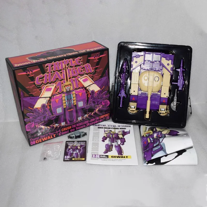 thumbnail image 1 of Figura de acción de tanque de avión Blitzwing de tres cambios, modelo G1 DX9 D08, versión MP, juguetes para niños, Navidad, 1 of 4