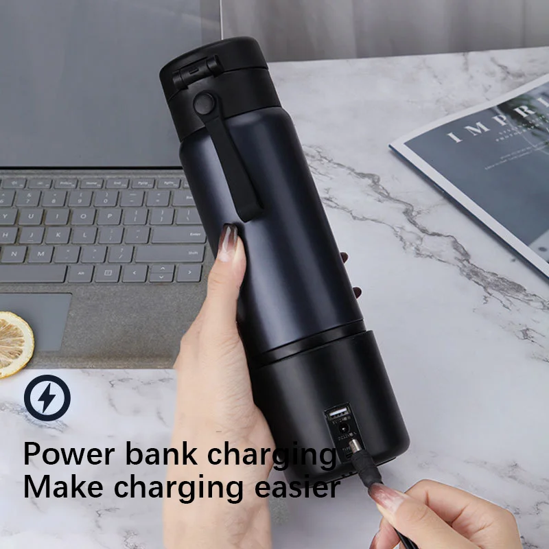 Wireless Portable Unplugged Car Electric Heating Cup Milk Conditioner USB Power Bank Constant Temperature Mother's Milk Maker 3