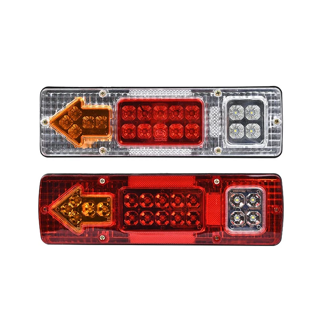 LED Truck Taillights 12V 24V Cargo Truck Tail Light Agricultural Vehicle Turn Signals Tail Lamp