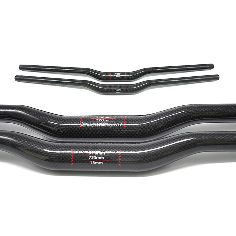 Carbon handlebar mountain bike bicycle handlebar 3k 31.8*600 760mm swallow-shaped