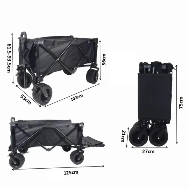 Mindig Kibővíthető Utlity Wagon Camping Cart - Image 3