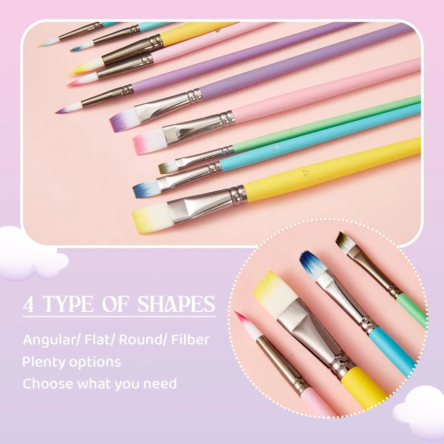 6 Artist Watercolor Painting Brushes Paint Brush F... - Vicedeal - View #6