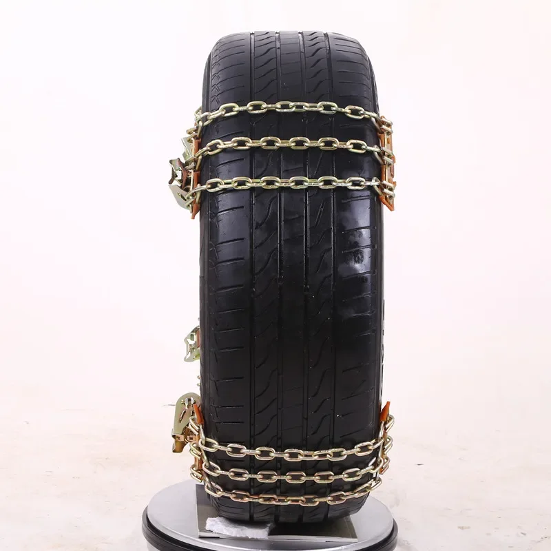 8pcs Automobile Emergency Snow Chains Universal Car Tyre Winter Roadway Safety Chains Snow Climbing Mud Ground Anti Slip