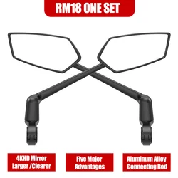 Ultra Clear 360° Rotatable Bicycle Rearview Mirror with Wide Angle View (One set of Mirror)