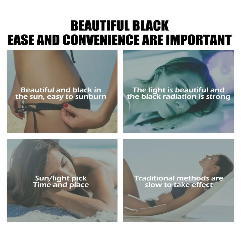 Effective Tanning Cream Men Women Skin Bronzing Booster Sun-free Blackening Cream for Body Face Summer Brown Bronzer Lotion