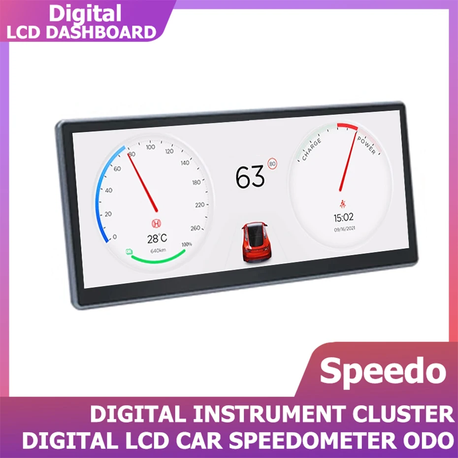 

9Inch Digital Virtual Cockpit Instrument Cluster For Tesla Model Y 3 2019-2023 Performance Speedometer HUD Dashboard CARPLAY GPS