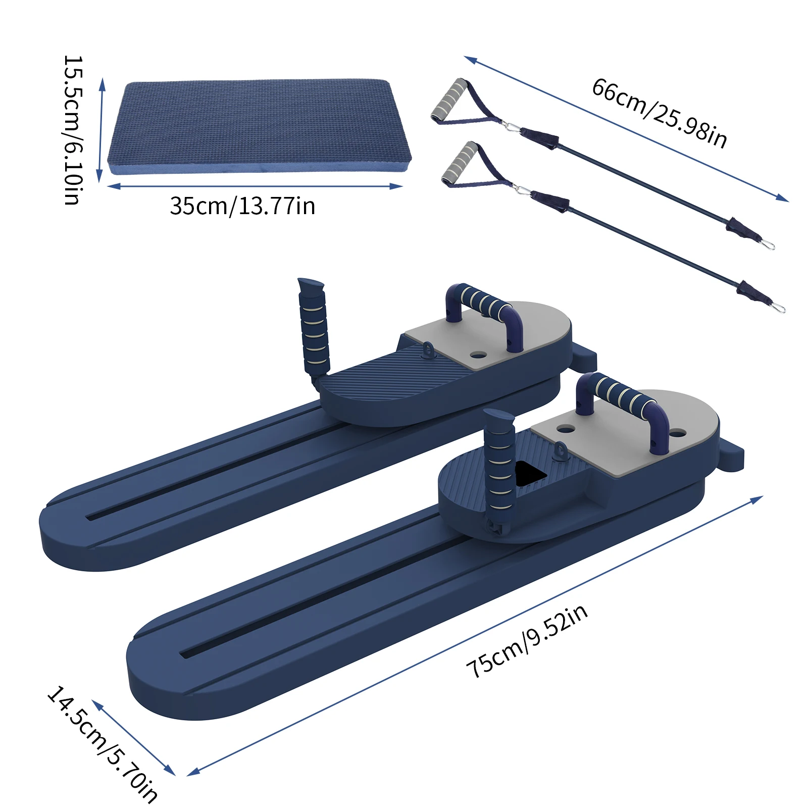 Vielseitiges Pilates-Trainingsgerät Abnehmbares Bauchtrainingsboard Armstraffungswerkzeuge Ganzkörper-Trainer mit Rutschfestem Griff – Detail 14