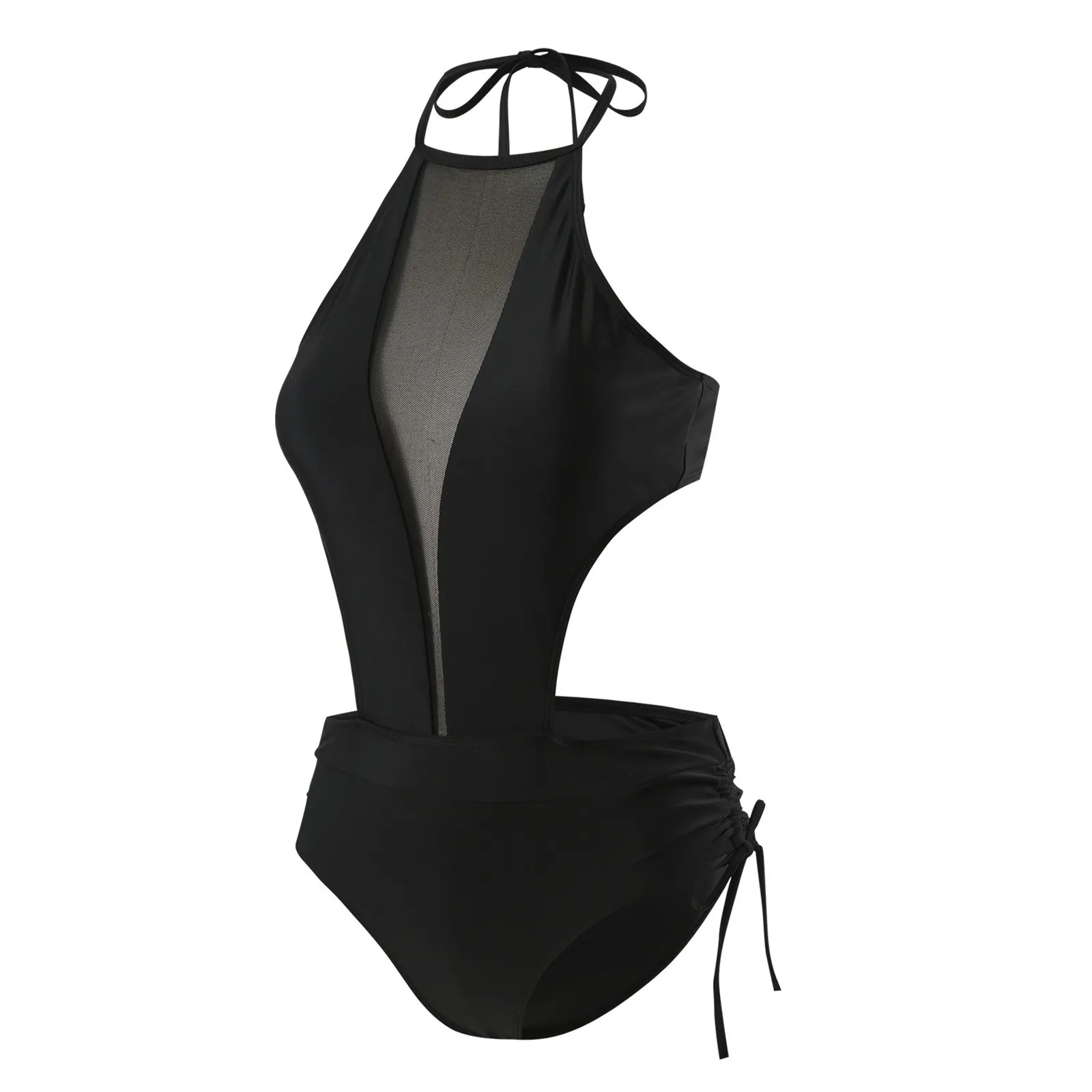 Swimsuits Woman Women 1 Piece Swimwear Sexy Mesh Swimsuit Push Up High Waisted Bathing Suit Training купальник женский