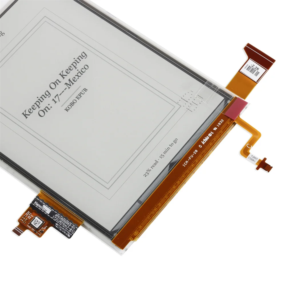 Polegada Ed060kh6 Painel de Toque e Display Lcd para Darwin Ebook Reader Display Peças Reposição 6 - Imagem 2