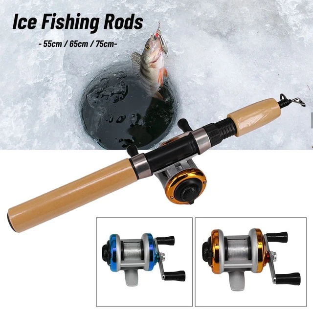 55cm 65cm 75cm Winter Fishing Rods Ice Fishing Reels Pen Pole