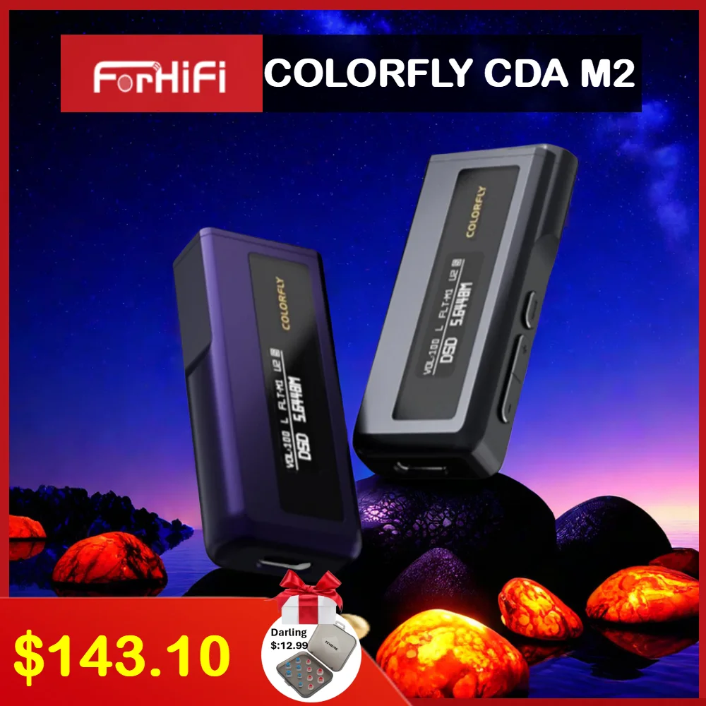 Портативный мини USB DAC/усилитель наушников 2 * CS43198 чипы PCM768 DSD256 3,5 + 4,4 m выход mquloos COLORFLY CDA M2