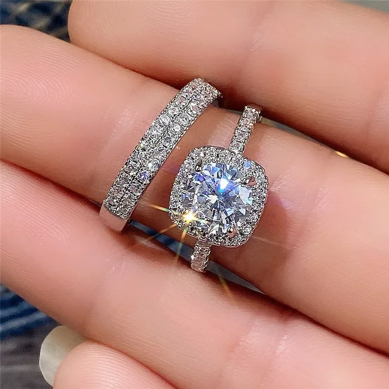

Кольцо из настоящего 18-каратного золота с бриллиантами для женщин, чтобы присоединиться к женскому драгоценному камню, кольца из драгоценного камня, свадебные ювелирные украшения из бриллиантов, коробочка для изысканных колец