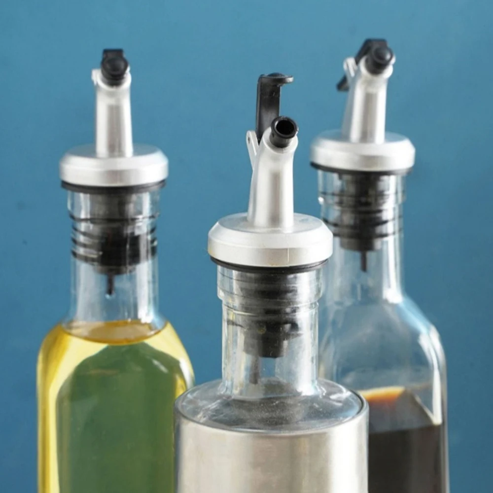 1/2/3pc Oil Bottle Stopper Wine Pourer Lock Wine Pourer Sauce Nozzle Dispenser Sprayer Bottle Stopper Kitchen Tool Grease Nozzle