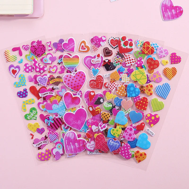 Puffy Heart Stickers