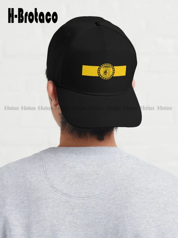 

Golden And Black Flag Of Missouri - Libertarian Black & Yellow Symbol Baseball Cap Men Black Caps Quick Dry Mesh Cap Denim Caps