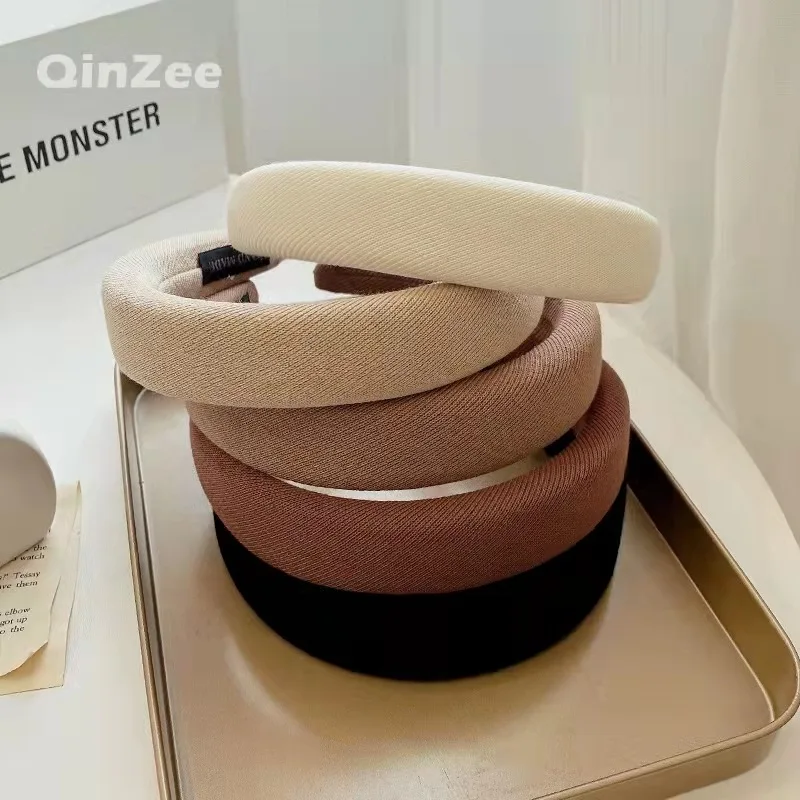 

Wide-brimmed Fabric Autumn/winter Hairband Women Wild Go Out Korea Sweet Headband Press Hair Hairband Headband Hair Accessories