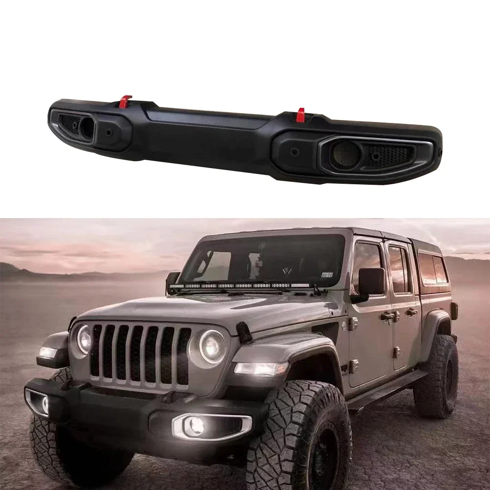 ABS Plastic Material Off Road Bumper Front Bumper For Jeep Wrangler JL 2018+ JL1210 custom new design off road modification accessories car bodykit bumper for jeep wrangler jk metal front rear bumpers