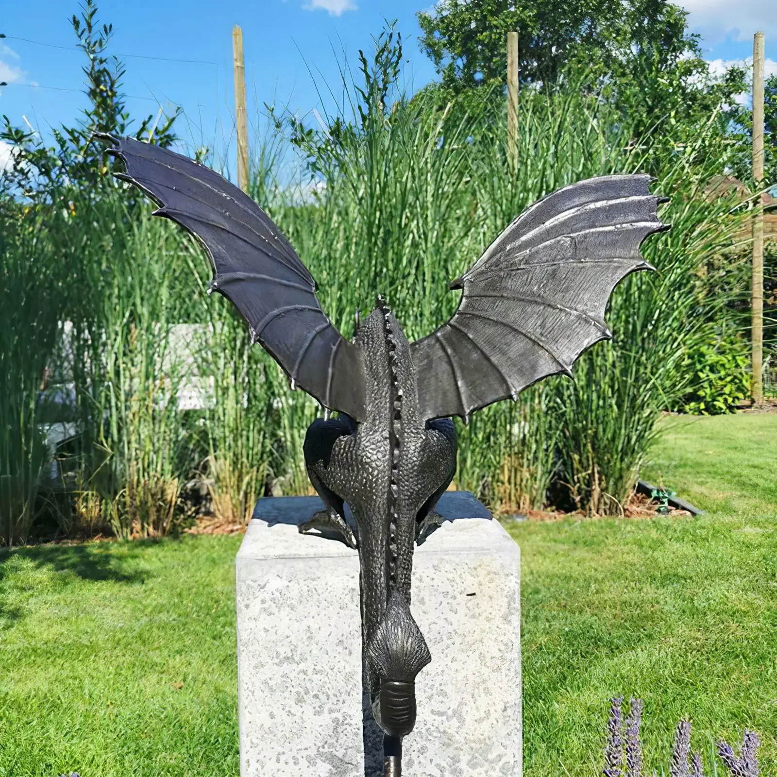 Solid Bronze Water Feature , Gothic Garden Garden Statue Resin Sculpture for Home Outdoor Decoration Statue/Fountain Dragon Cast