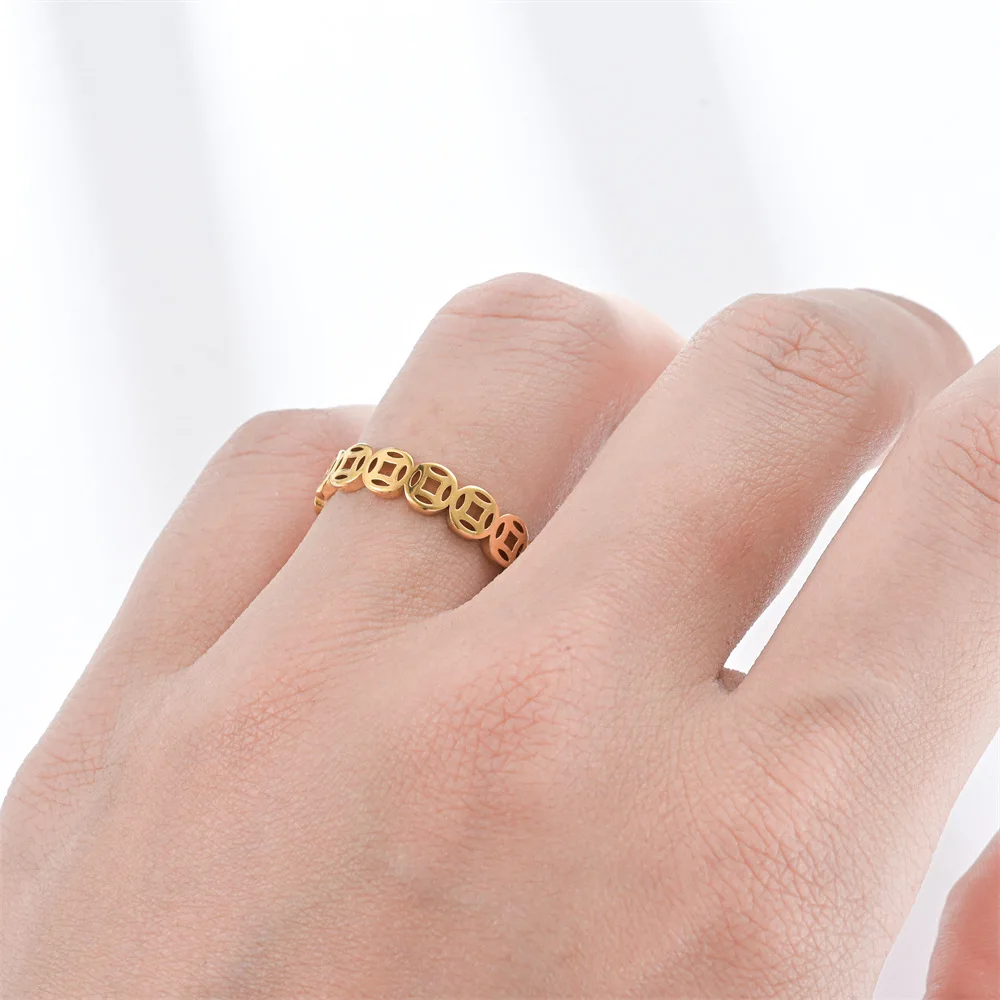 FTCY 26 Types of Women's Open Rings Fashion Flower Zircon Accessories 14K Gold Hypoallergenic Adjustable Finger Jewelry Gifts - Image 3