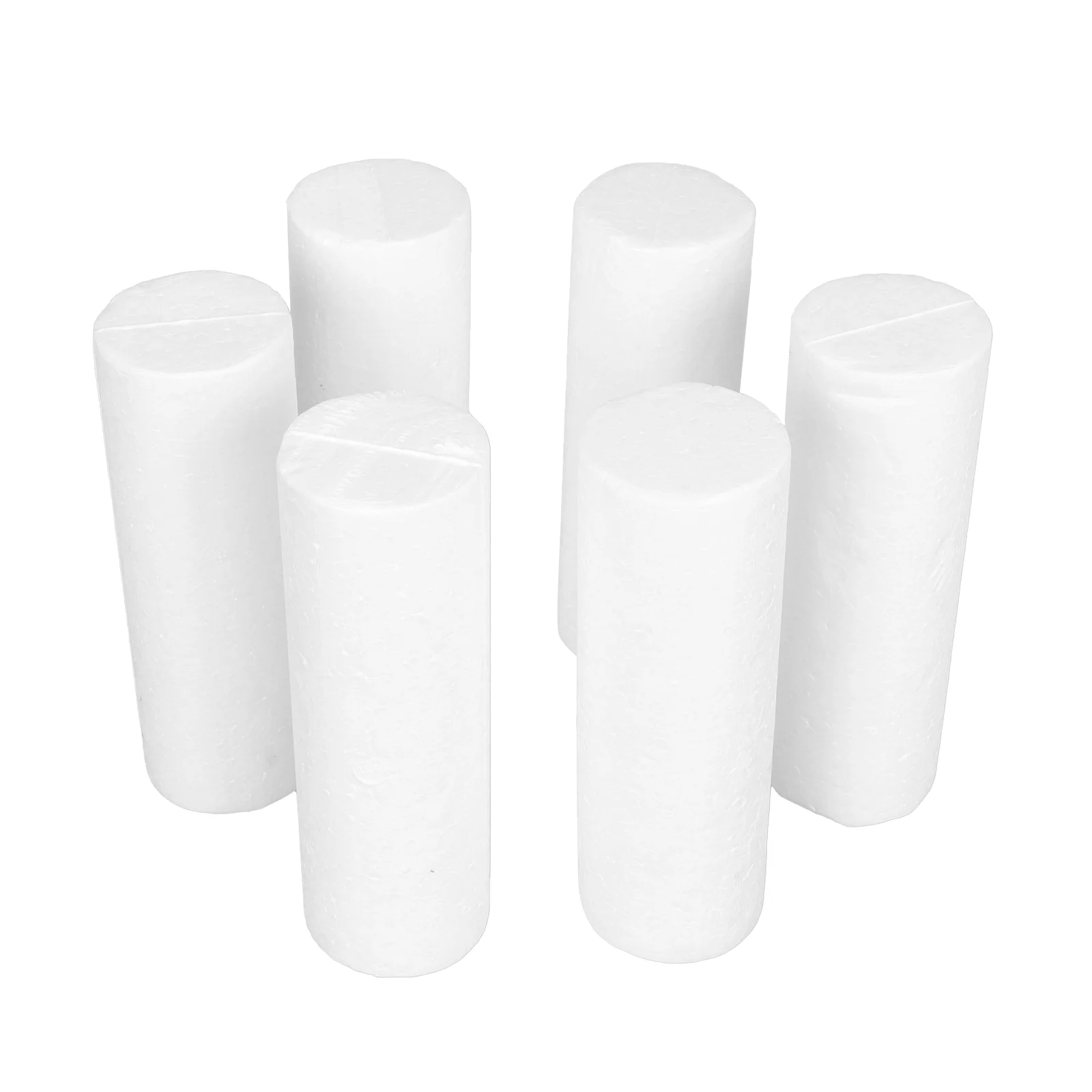 Foam Cylinder Craft Crafts White Cylinders Polystyrene Foams Christmas