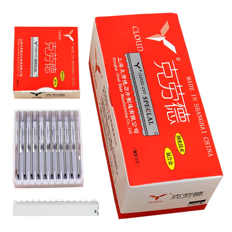 50/100pcs Safety Hair Knife Razor Blade Stainless Steel Hairdressing Trimmer Thinning Blade Salon Shaving C0013A razor blade scraper razor blade razor blades safety razor razor shaver mini razor