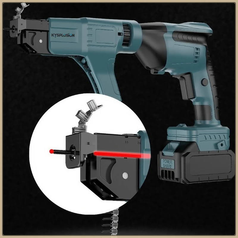 Pistola De Clavos De Cadena Automática Taladro Eléctrico E | Meses Sin Interés