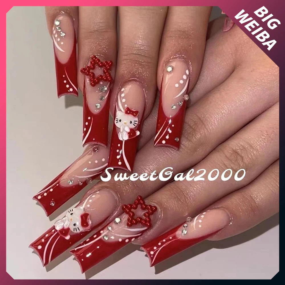 Pictures Of Hello Kitty Nails
