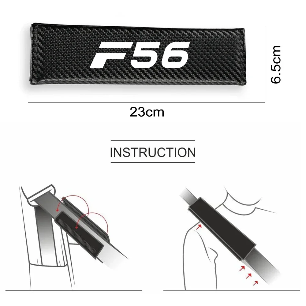 자동차 좌석 안전 벨트 커버 바디 보호대, 미니 쿠퍼 F54 F55 F56 F57 F60 R50 R52 R53 R55 R56 R57 R58 R60 용 자동차 액세서리
