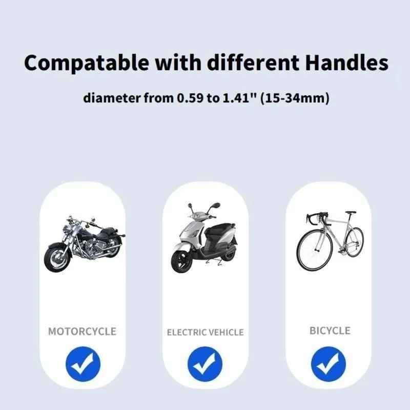 Universal Rotating Phone Mount for Bicycles and Motorcycles