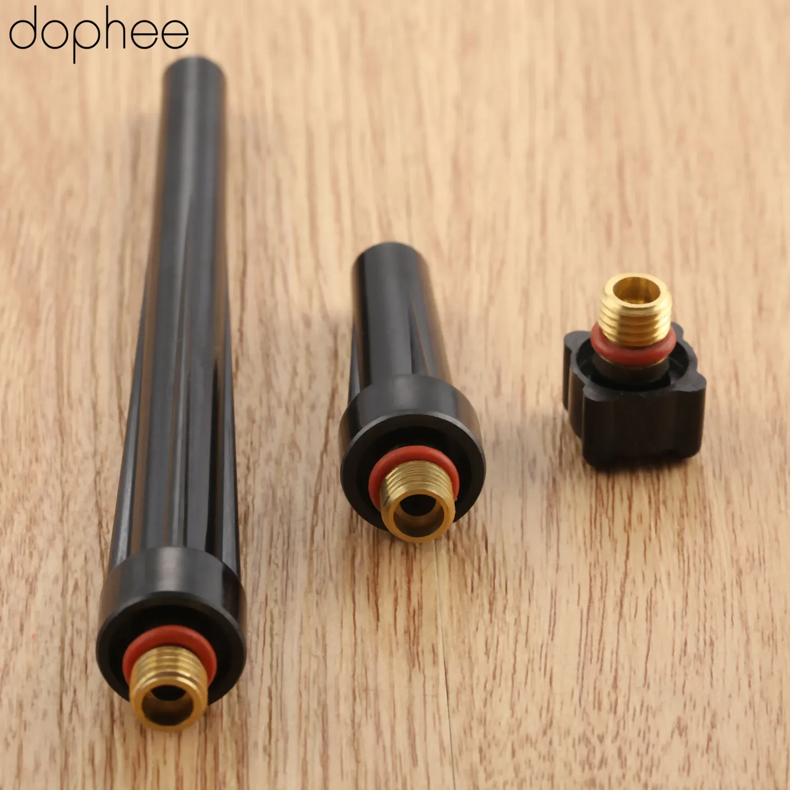 3pcs/1set TIG Welding Machine Accessories Torch Long Mid Short Tig Back Caps Kit 41V24 41V35 41V33 For WP-9/20/25 Replacements welding torch