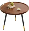 Round coffee table, farmhouse living room, central table, family office, medieval style sofa table 1