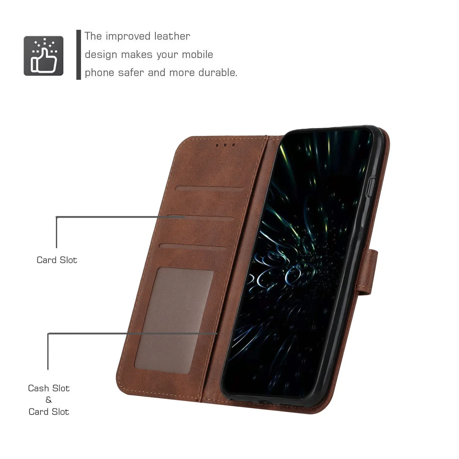 Premium Flip Wallet Leather Protective Phone Case Cover