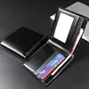 Men's Wallet Genuine Leather Men Wallets Premium Product Real Cowhide Wallets for Man Short Black Wallets Portefeuille Homme 1