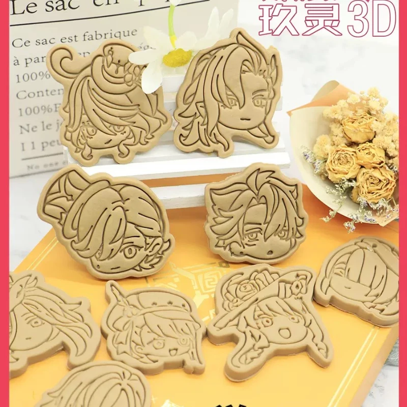 

Game Impact Neuvillette Cake Tool Animal Cookie Cutter Christmas Cutters Biscuit Stamp Fondant Mould Baking Sugarcraft Molds