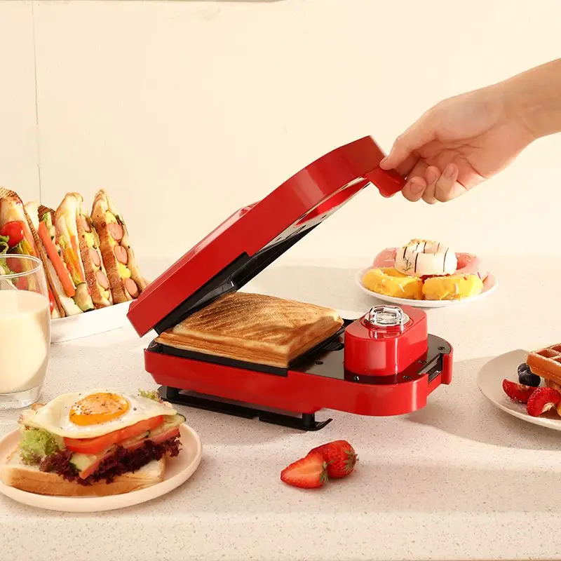 Sandwich maker multifunctional timed breakfast machine bread machine jittery net red light food waffle toast pressure