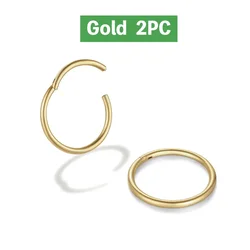 Sleek Stainless Steel Seamless Hoop Earrings (8mm)