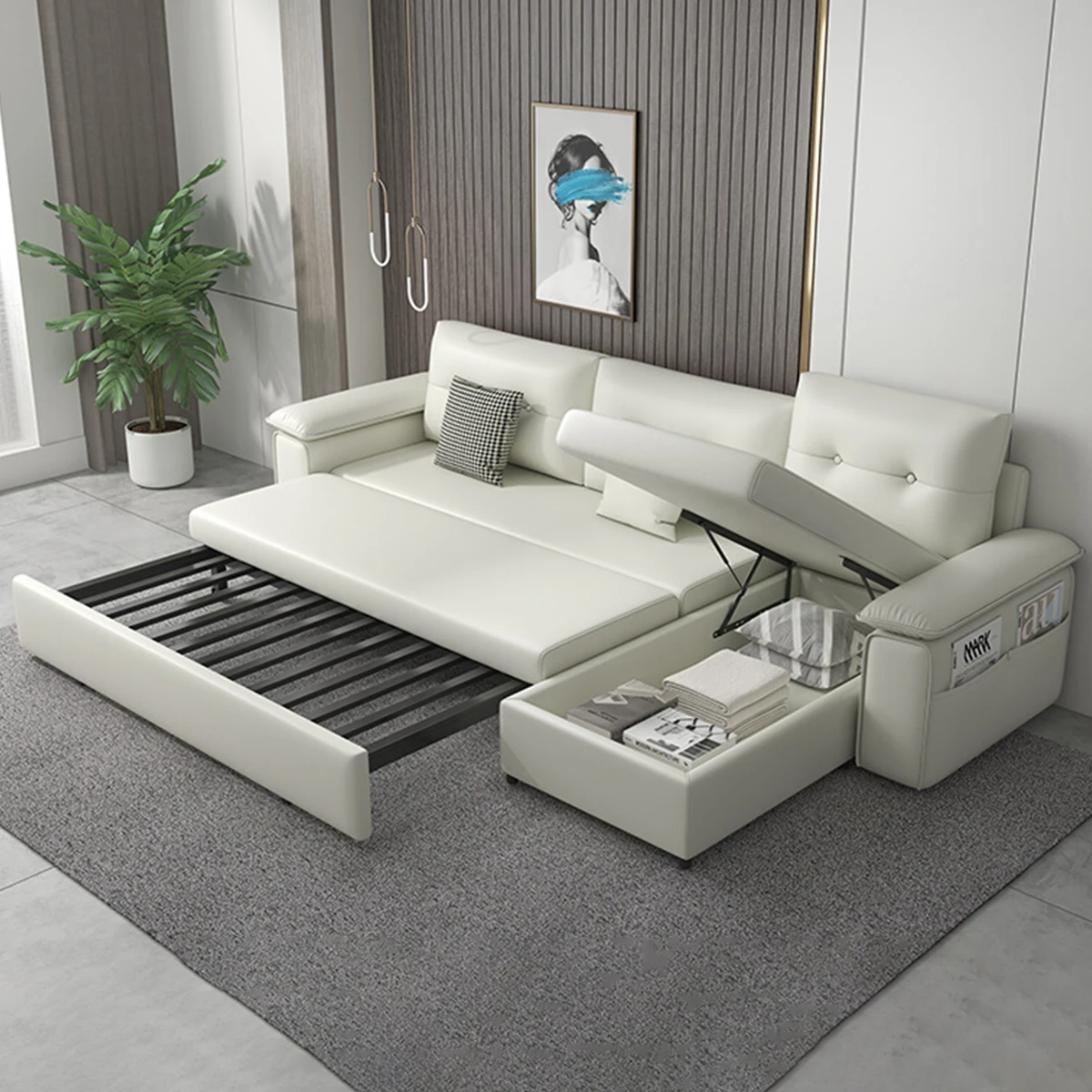 L Shape Sofa Bed 1
