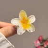 6Pcs Gradient Hair Clips New Flower Hair Claws Small Size Fashion Headwear Hairpin Crab Barrette Hair Accessories for Women