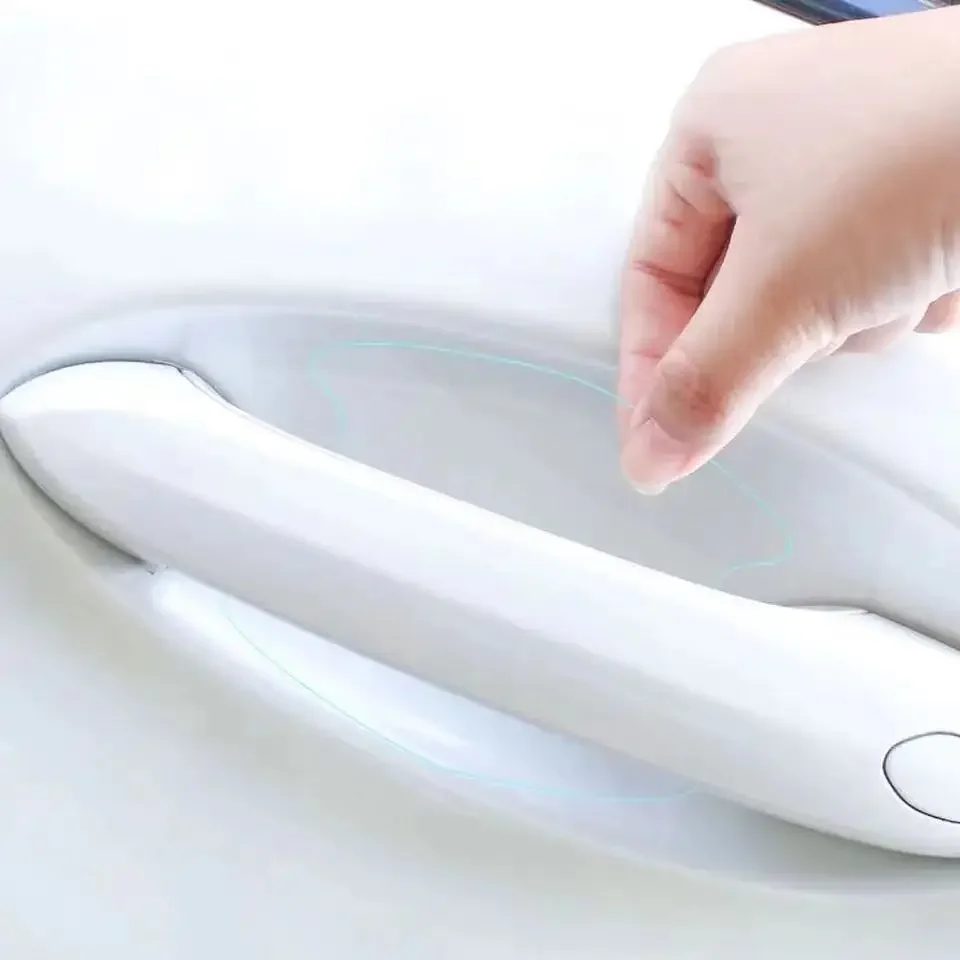 8PCS TPU Door Handle Scratch Guard – Clear Self-Healing Paint Protection Film for Car Door Handles, Anti-Scratch Auto Protector