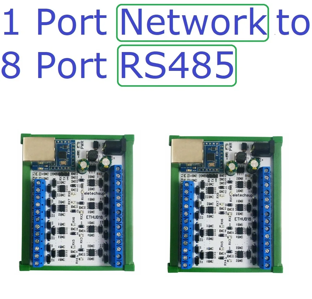 Rede Ethernet Hub Rs485 Et69c02 Ethub18 R4hub08 Unidades de