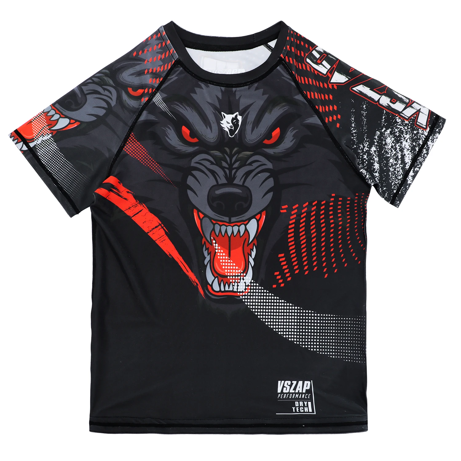 VSZAP Dark Night Quick-Drying Boxing Sport T-Shirt, Jiu-Jitsu MMA Compression Garment