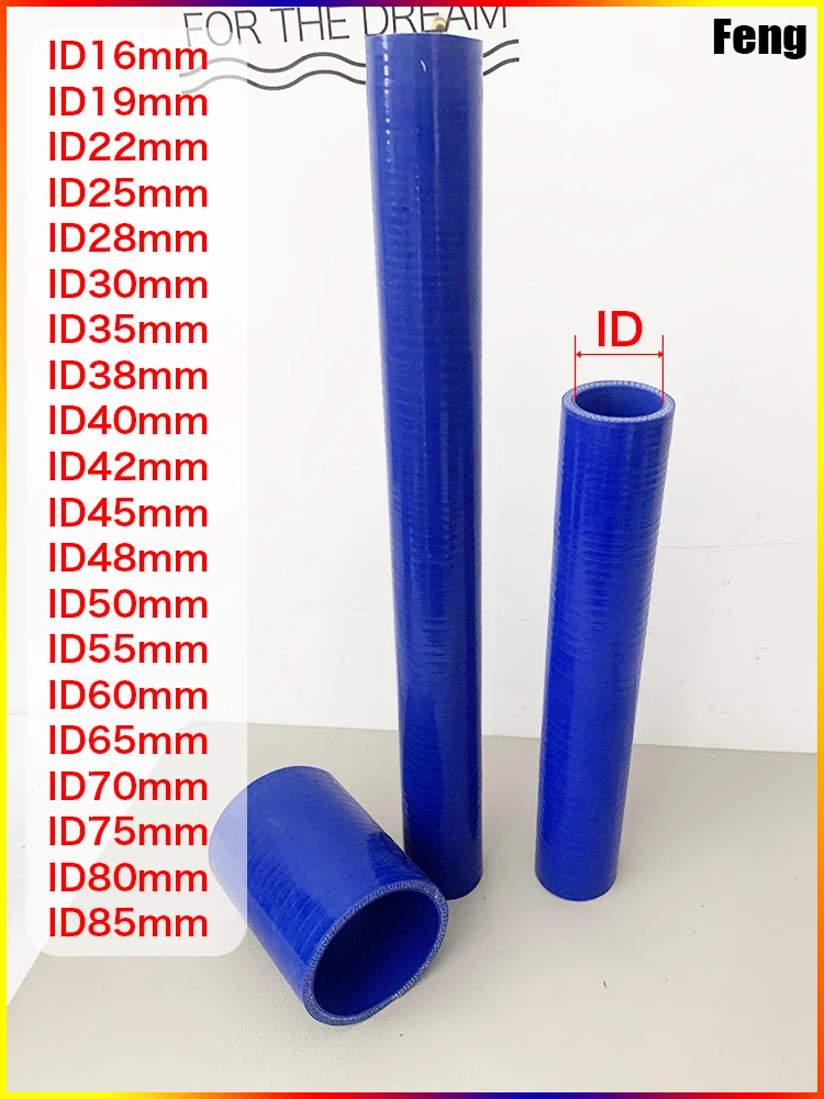 Raccord Tuyau Silicone X AUTOHAUX - 55 Mm X 200 Mm, Pour Refroidissement Moteur, Noir Ou Rouge