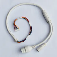 Ethernet  Lan Cable PoE RJ45 Network Cable 12 Pin 10 core  For hikvision ip camera 2