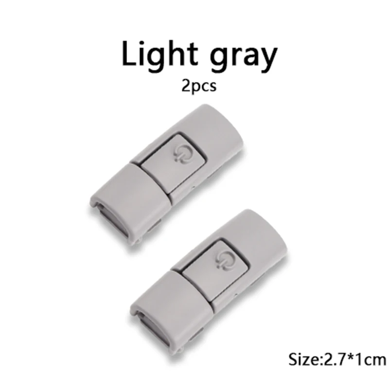 Vibrant Metallic Shoelace Clips with Press Lock