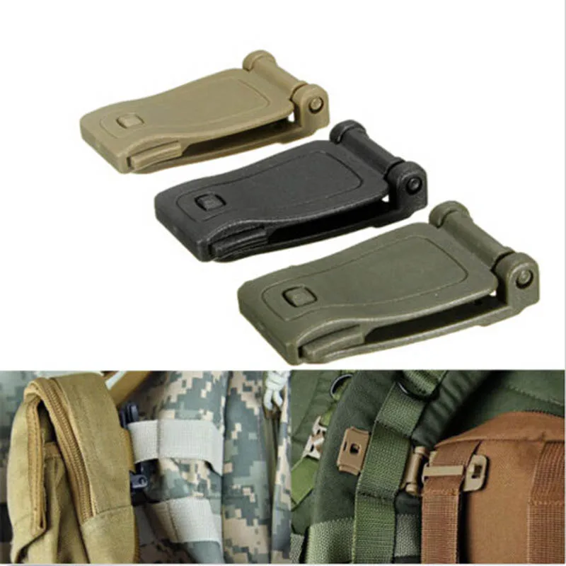 

Molle Shoulder Straps New Webbing Connection Buckle Clip 30mm Black/khaki Webbing For Backpack Durable