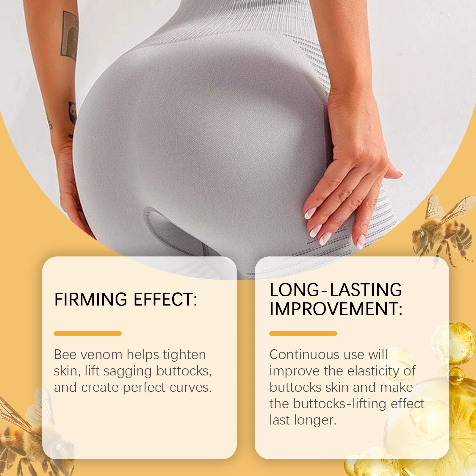 Buttock Augmentation Patch Lift Hip Up Firming Peach Buttock Shaping Enhance Elasticity Moisturizing Butt Enlargement Sticker
