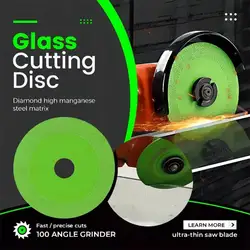 100mm Glass Cutting Disc jade Marble Diamond Ceramic Crystal Saw Blade Cutting and grinding Polishing into one piece No debris