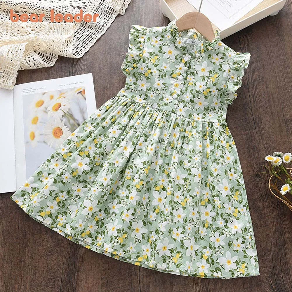 Bear-Leader-Girls-Casual-Dresses-2022-New-Summer-Kids-Baby-Flowers ...