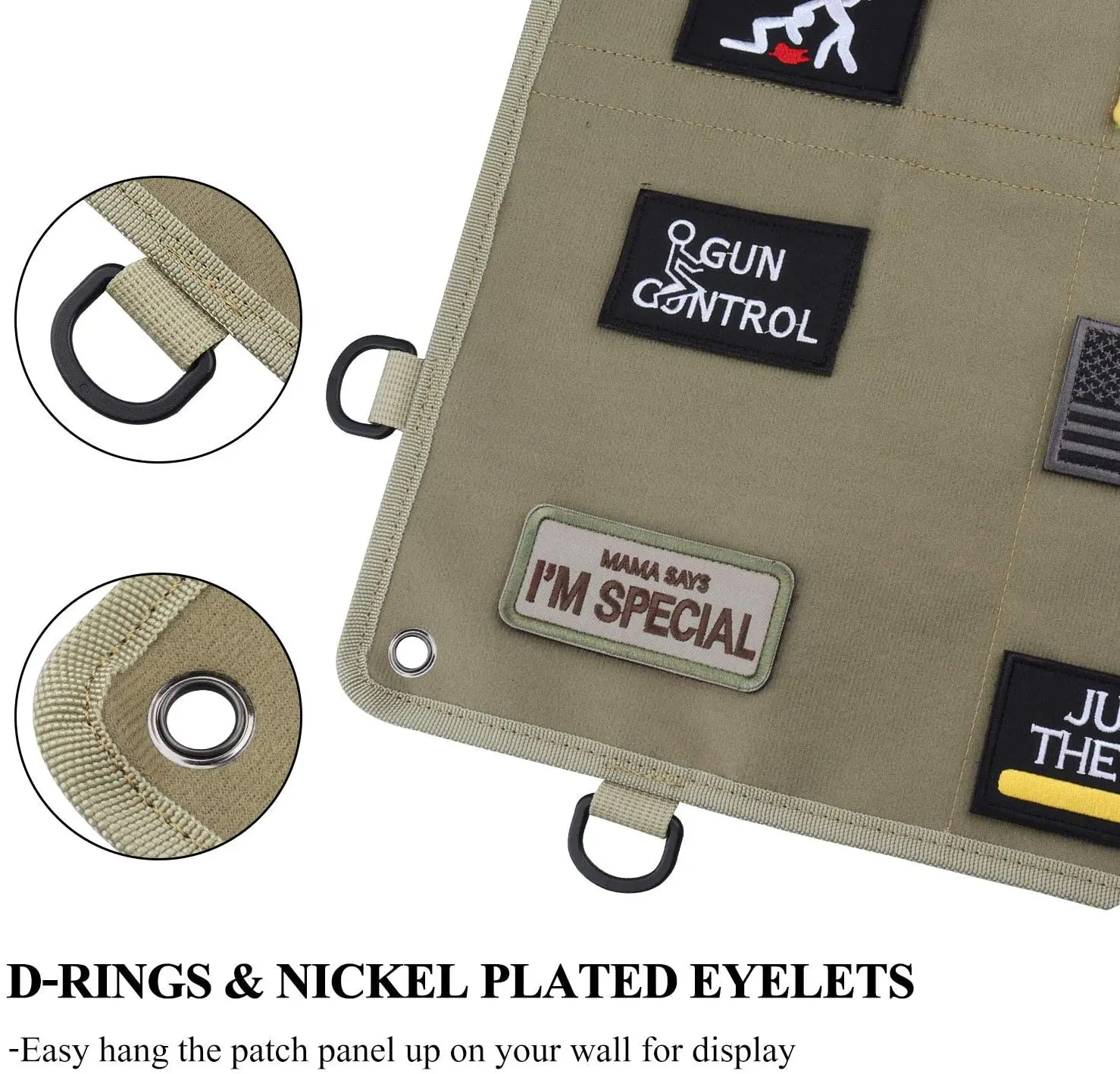 ZOHAN Patch Display Board Tactical Morale Patches Panel Large Foldable Military Morale Patch Emblems Collection Panel